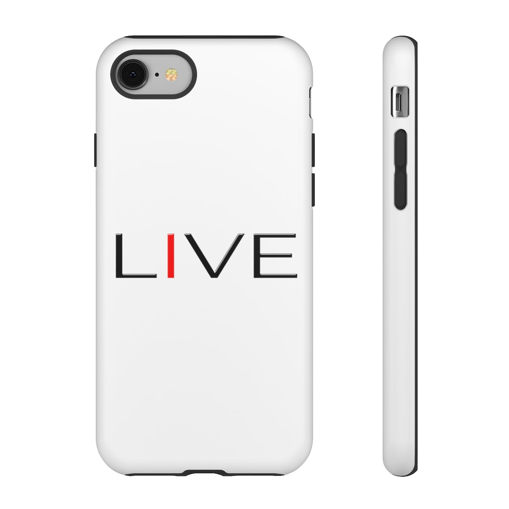 "I" LIVE On White Tough Cases