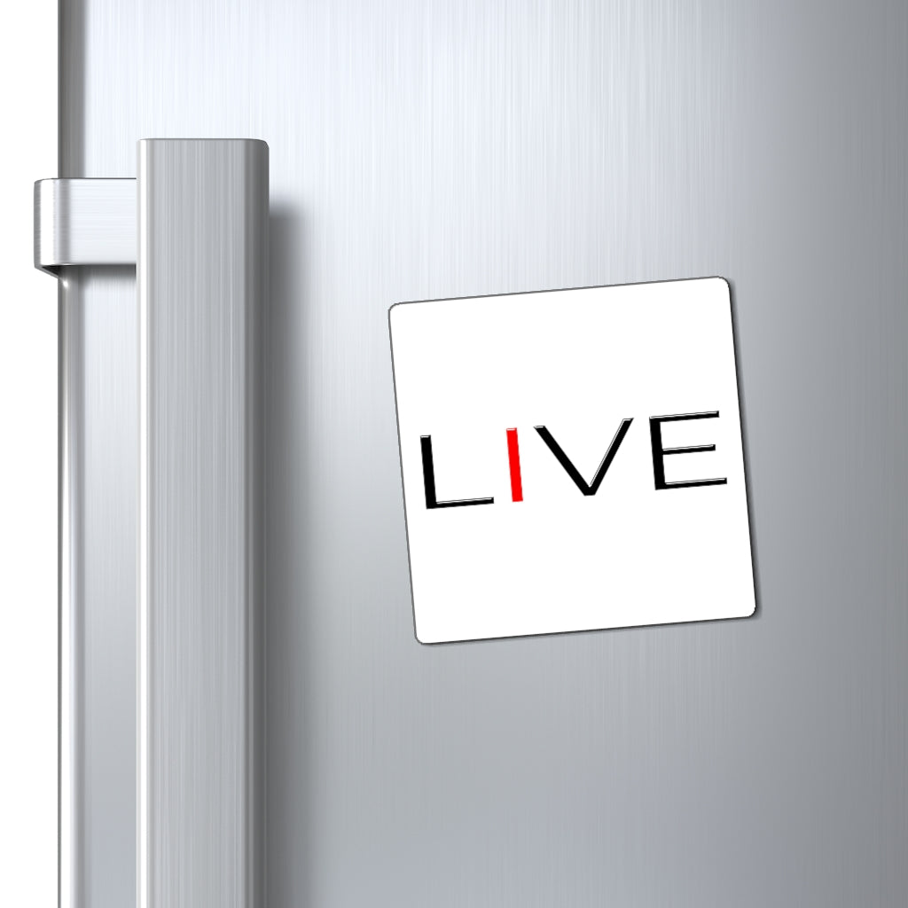 "I" LIVE On White Magnets