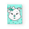 Diamond bone turquoise background Journal - Ruled Line