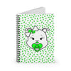 Green Animal Print Baby Diva Spiral Notebook - Ruled Line