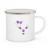 Diamond&#39;s Face Rocking Purple On Enamel Camping Mug