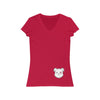 Pink Mumble&#39;s On A Low Women&#39;s Jersey Short Sleeve V-Neck Tee