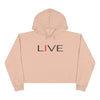 Oversized &quot;I&quot; LIVE On Crop Hoodie