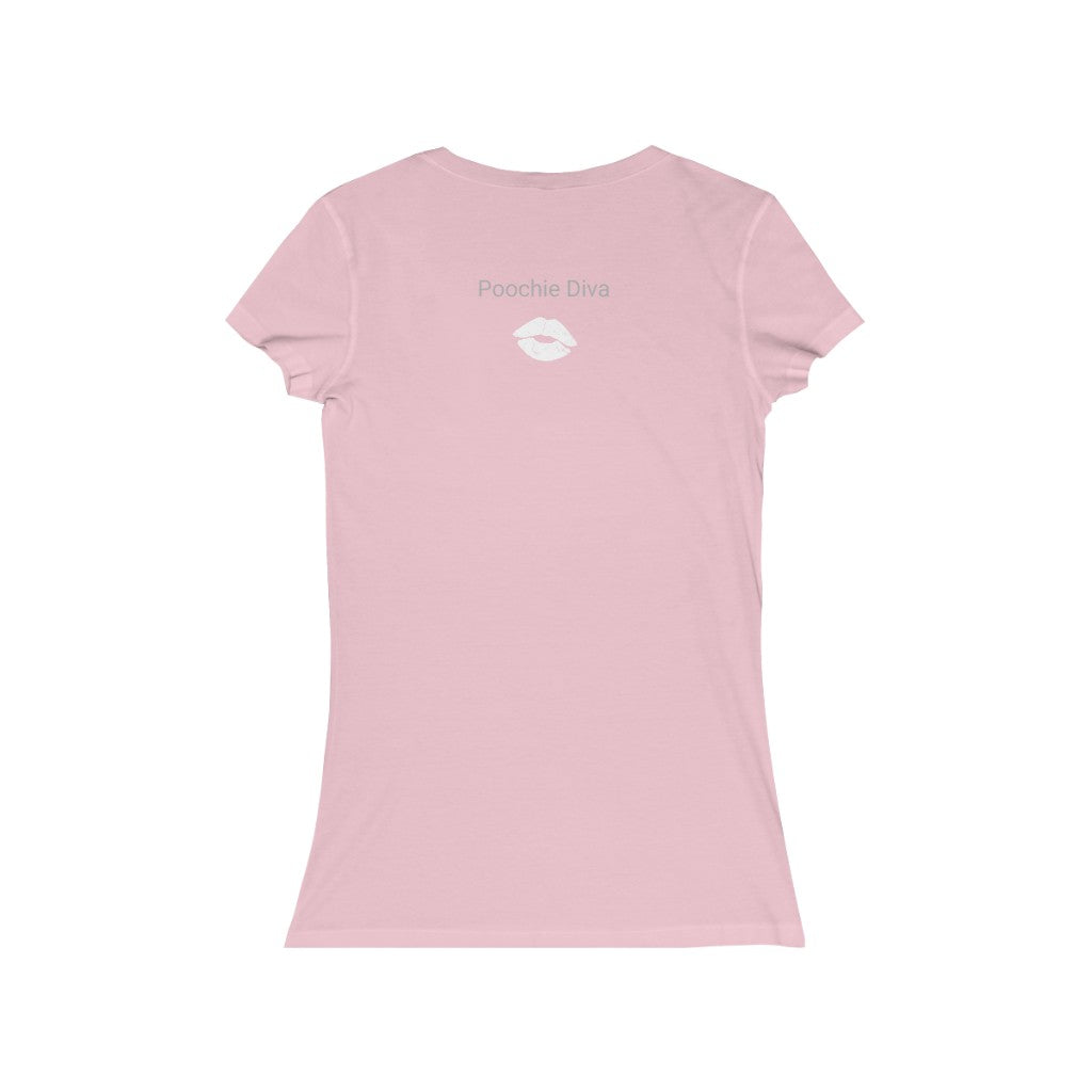 Mumbles Love On Women's Jersey Short Sleeve V-Neck Tee