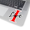 Oversized &quot;I&quot; Cursive LIVE On Kiss-Cut Stickers