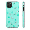 Diamond Bone Confetti Turquoise Tough Cases