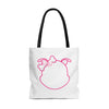 Pink Diamond Outline On Tote Bag