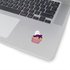 Purple Diamond Cupcake On Kiss-Cut Stickers