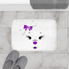 Purple Diamond Face Bath Mat