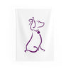 Purple Poochie Diva Icon On An Indoor Wall Tapestries