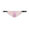 Keep Calm and Wag On Pink Pet Bandana Collar