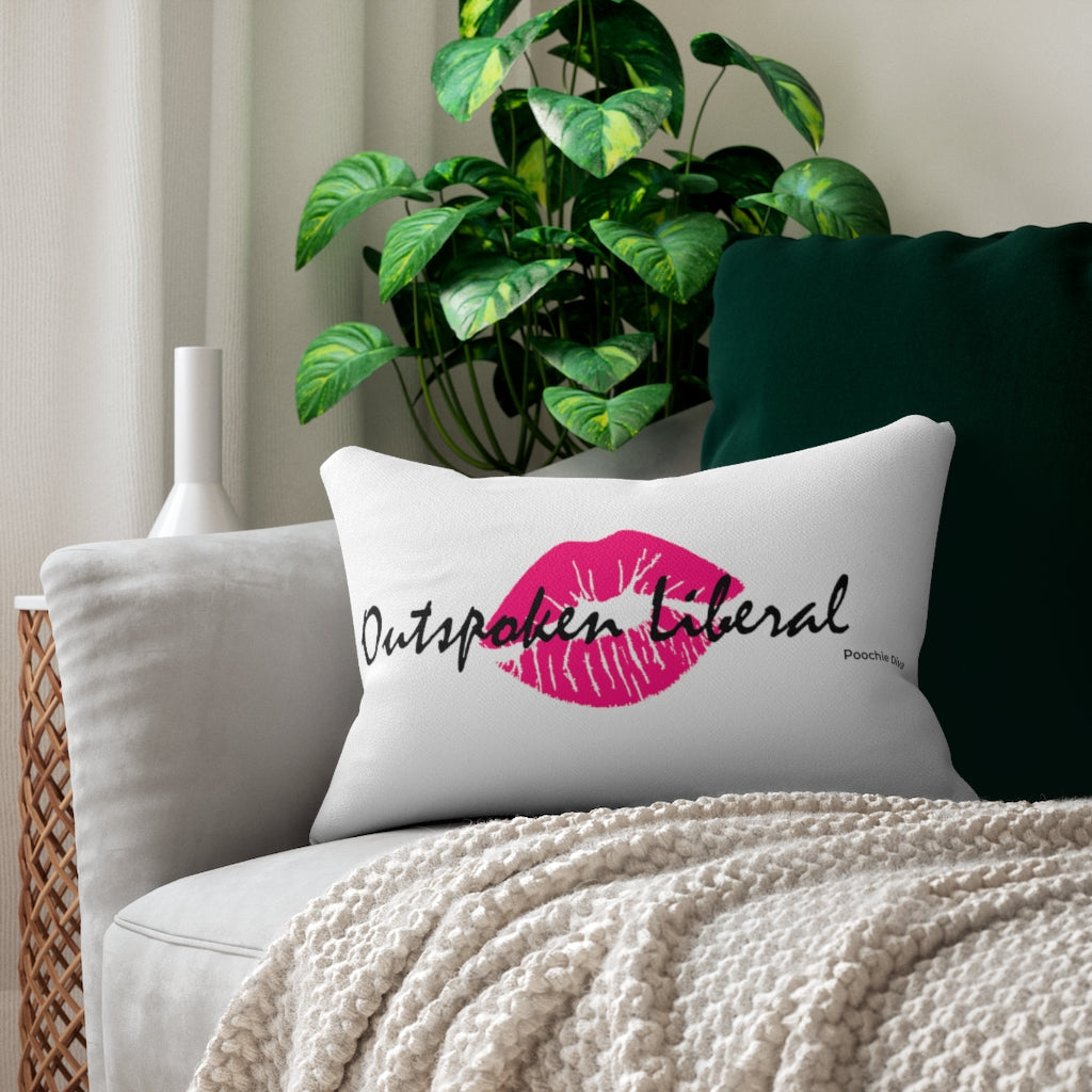 Outspoken Liberal Spun Polyester Lumbar Pillow