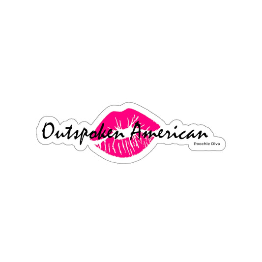 Outspoken American Kiss-Cut Stickers
