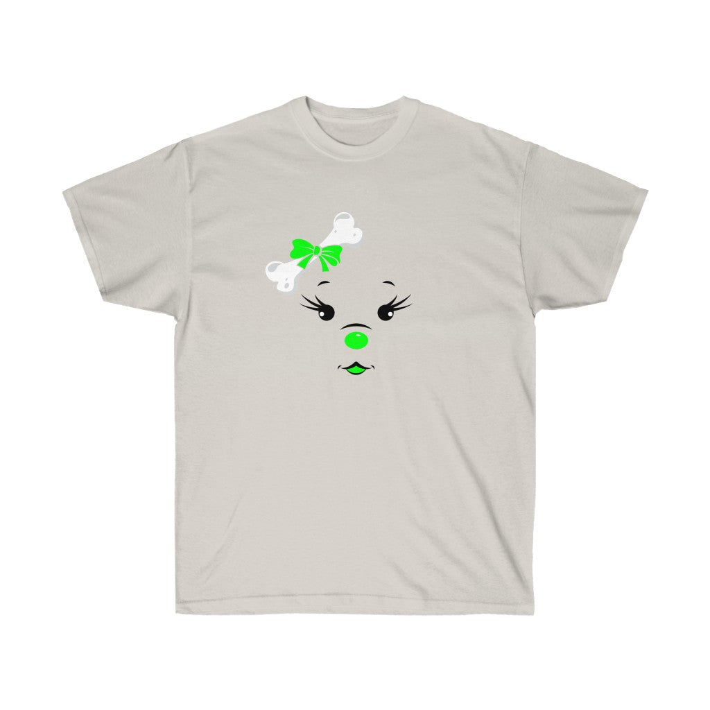 Lime Green Diamond Face Unisex Ultra Cotton Tee