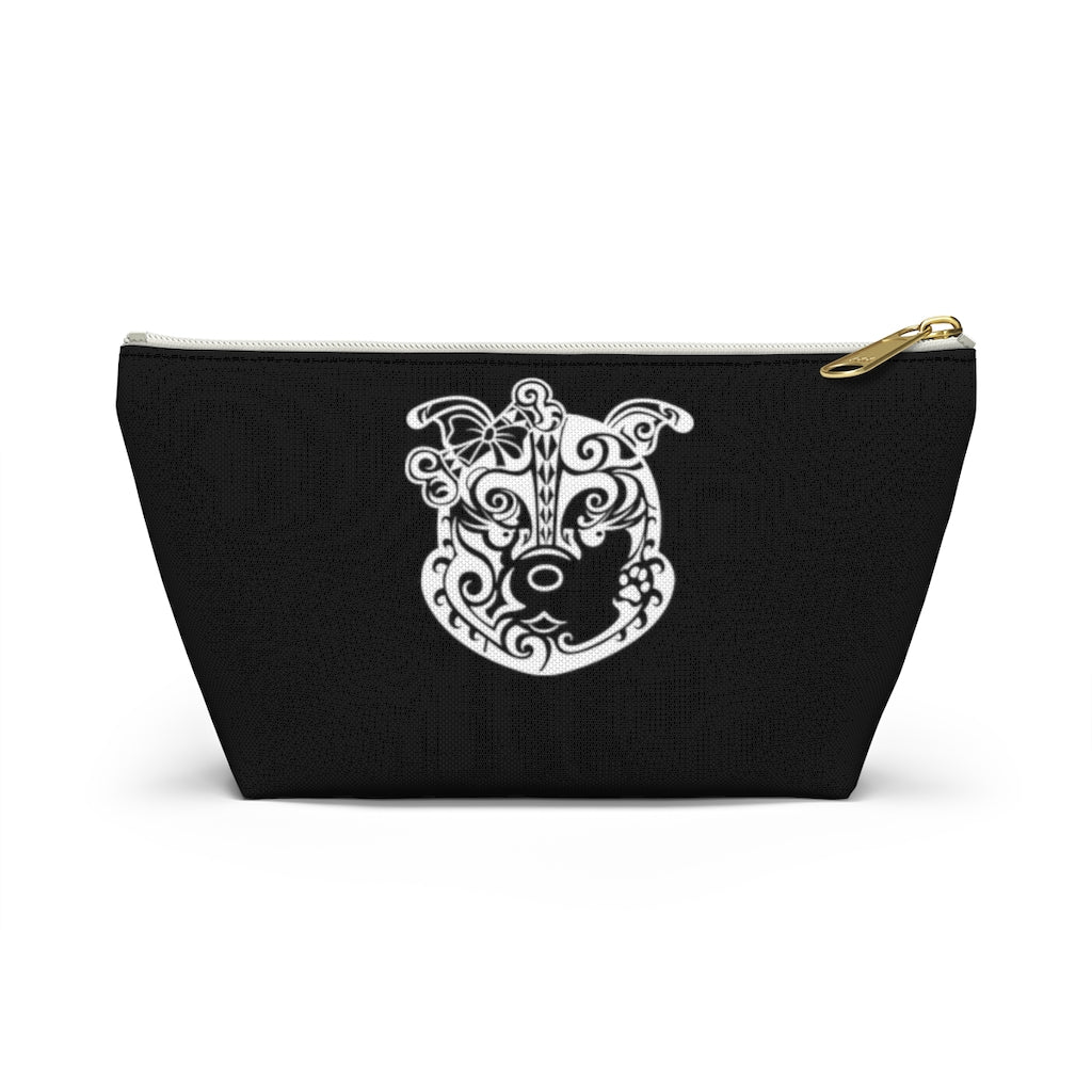 Tribal Diamond On Black Accessory Pouch w T-bottom