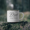 Black Blessed Dog Mom On Enamel Camping Mug