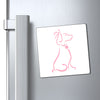 Pink Poochie Diva Icon On Magnets