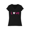 Mumbles Love On Women&#39;s Jersey Short Sleeve V-Neck Tee