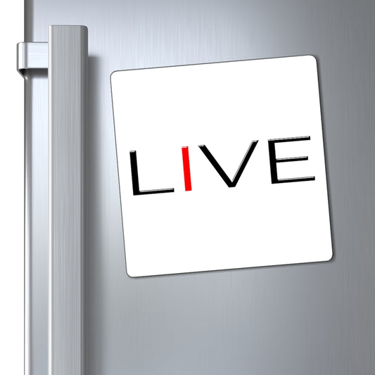 "I" LIVE On White Magnets