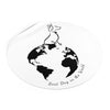 Best Dog In The World On Purple Round Vinyl Stickers