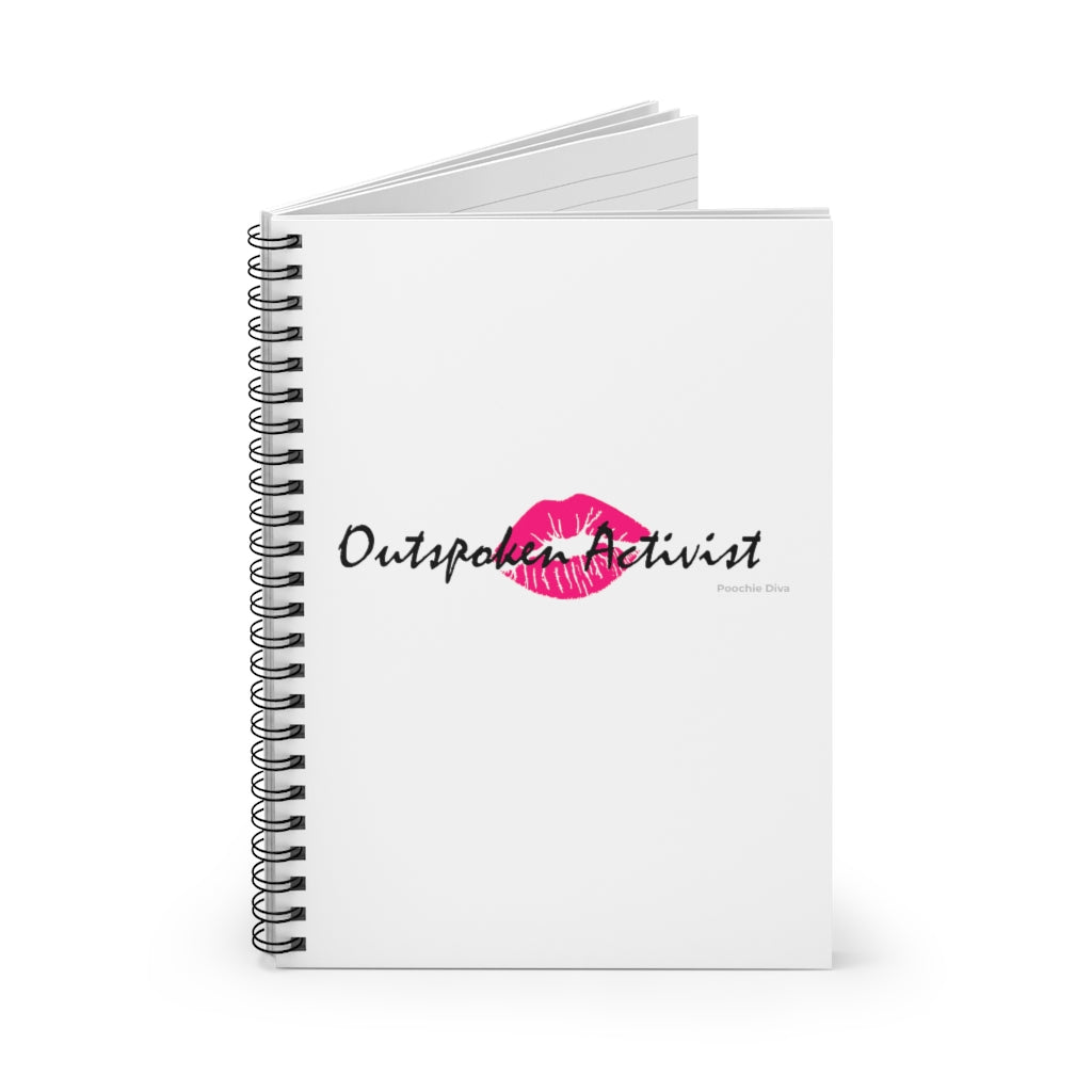 Outspoken Activist Spiral Notebook - Ruled Line