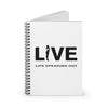 Live Life Speaking Out With Activist Shouting On Spiral Notebook - Ruled Line