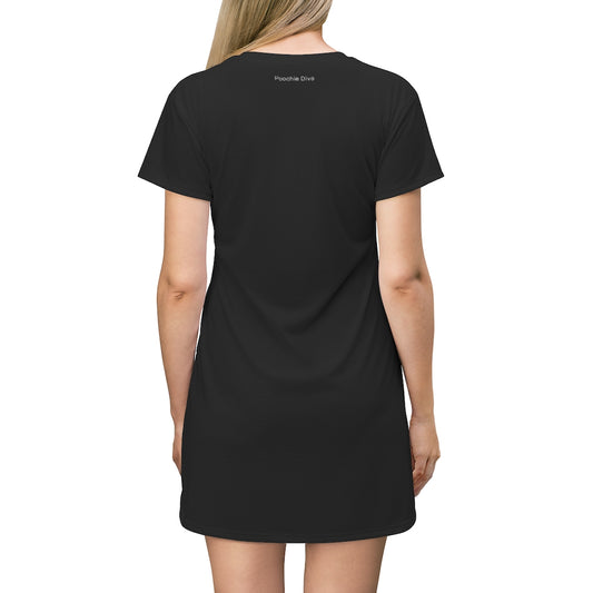 "I" LIVE  On All Over Print T-Shirt Dress
