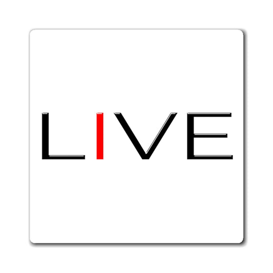 "I" LIVE On White Magnets