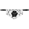 Personalize Turning Birthday Age Black Confetti Background On White Pet Bandana Collar