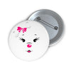 Pink Diamond On Custom Pin Buttons