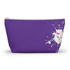 Diamond Face Splash On Purple Accessory Pouch w T-bottom