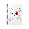 Red Mumbles Showing Paws Spiral Notebook - Ruled Line