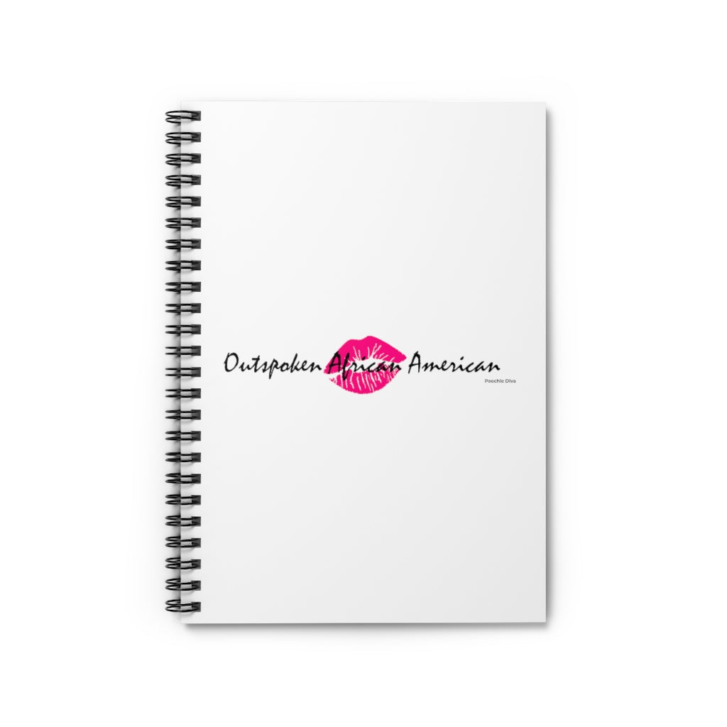 Outspoken African American Spiral Notebook - Ruled Line