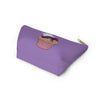 Diamond On Purple Frosted Cupcake On Lavender Accessory Pouch w T-bottom