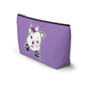 Purple Diamond Smushed On Lavender Accessory Pouch w T-bottom