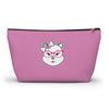 High IQ Diamond Wearing Pink Glasses On Pink Accessory Pouch w T-bottom