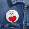 Diamond Loves Big On Custom Pin Buttons