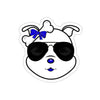 Blue Diamond Sporting Sunglasses On Kiss-Cut Stickers