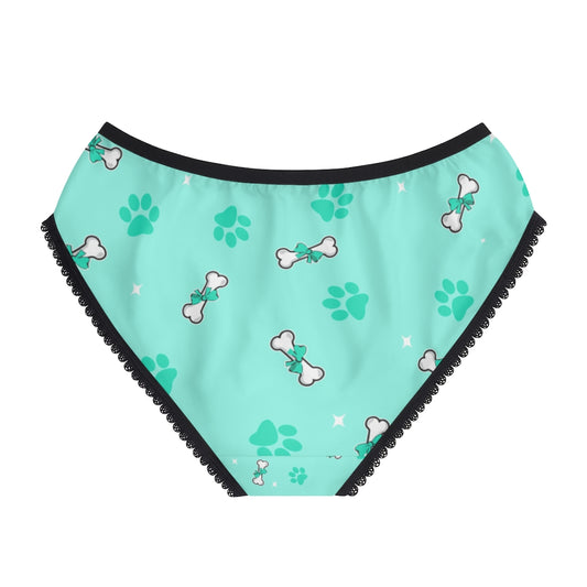 Diamond Bone Confetti Turquoise Women's Briefs