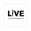 Live Life Speaking Out With Activist Shouting On Square Vinyl Stickers