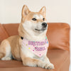 Birthday Girl With Confetti On Pink Pet Bandana Collar