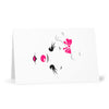 Pink Diamond Face On Greeting Cards (7 pcs)