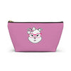 High IQ Diamond Wearing Pink Glasses On Pink Accessory Pouch w T-bottom