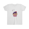 Diamond Loves Purple Cupcakes On Youth Short Sleeve Tee