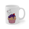 Purple Diamond Cupcake On Ceramic Mug 11oz