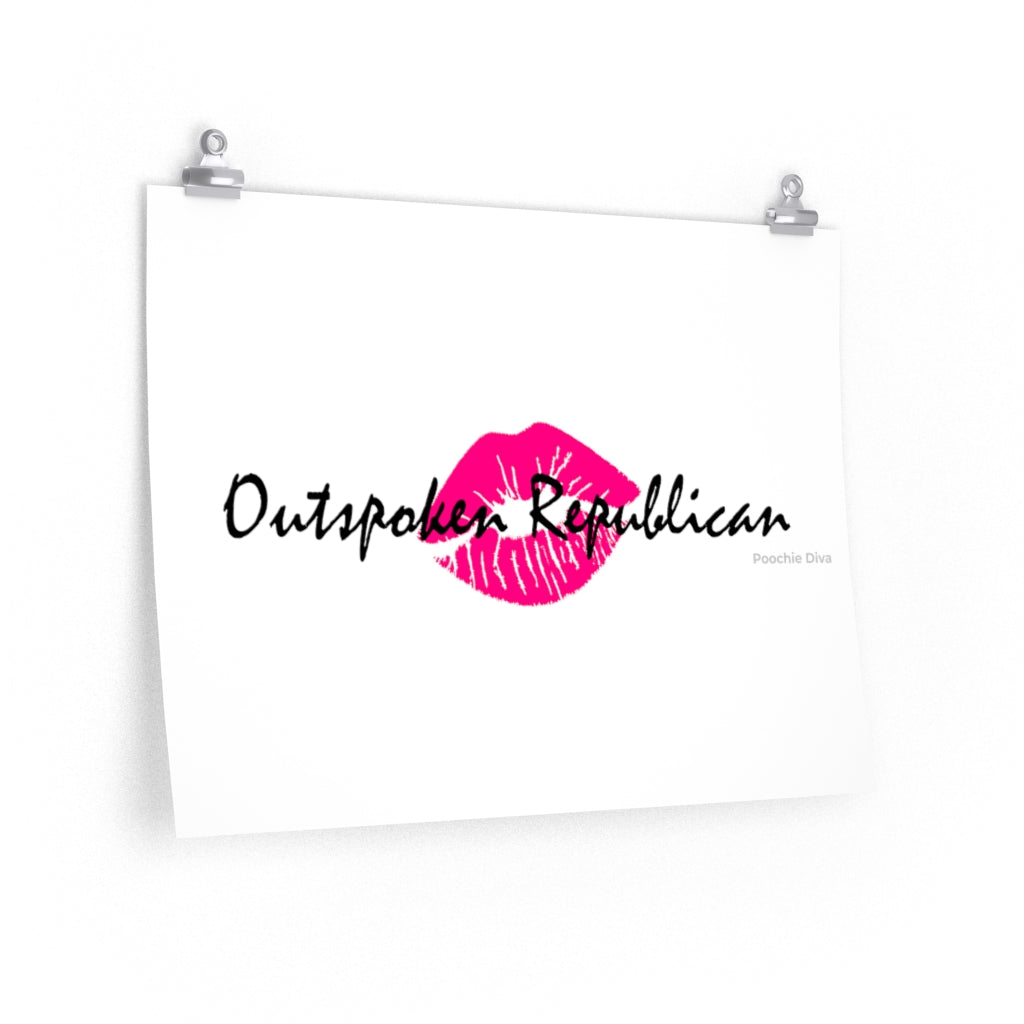 Outspoken Republican Premium Matte horizontal posters