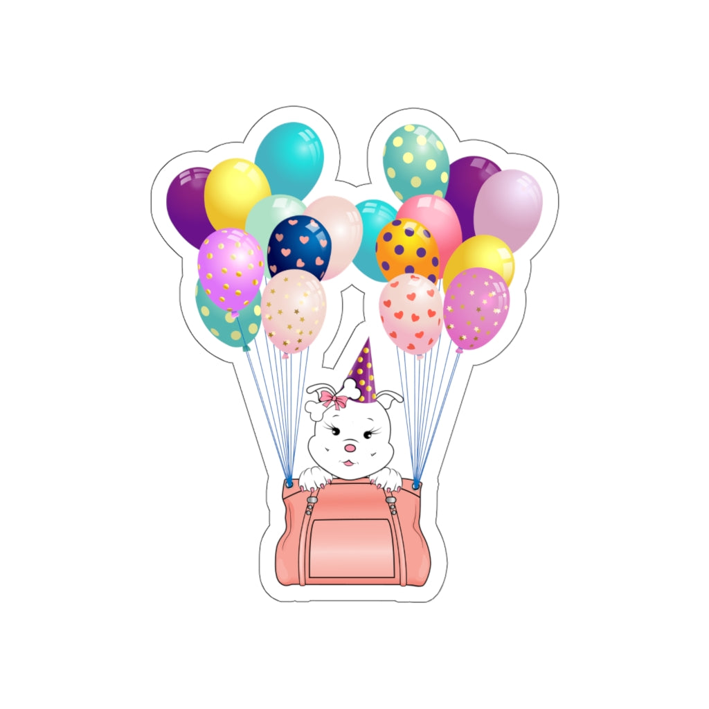 Diamond Balloon Bag Kiss-Cut Stickers