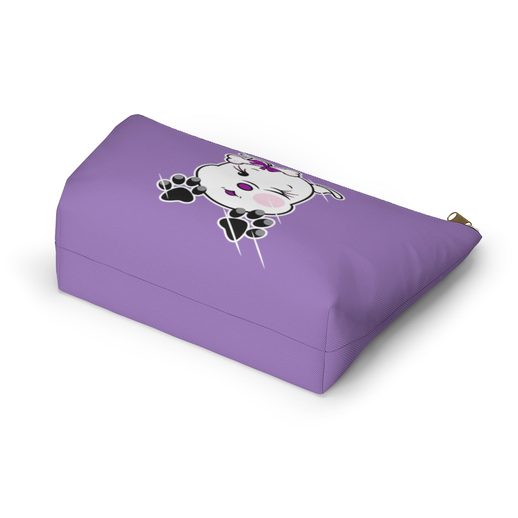 Purple Diamond Smushed On Lavender Accessory Pouch w T-bottom