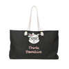 High IQ Diamond Thinking Pawsitive On Black Weekender Bag