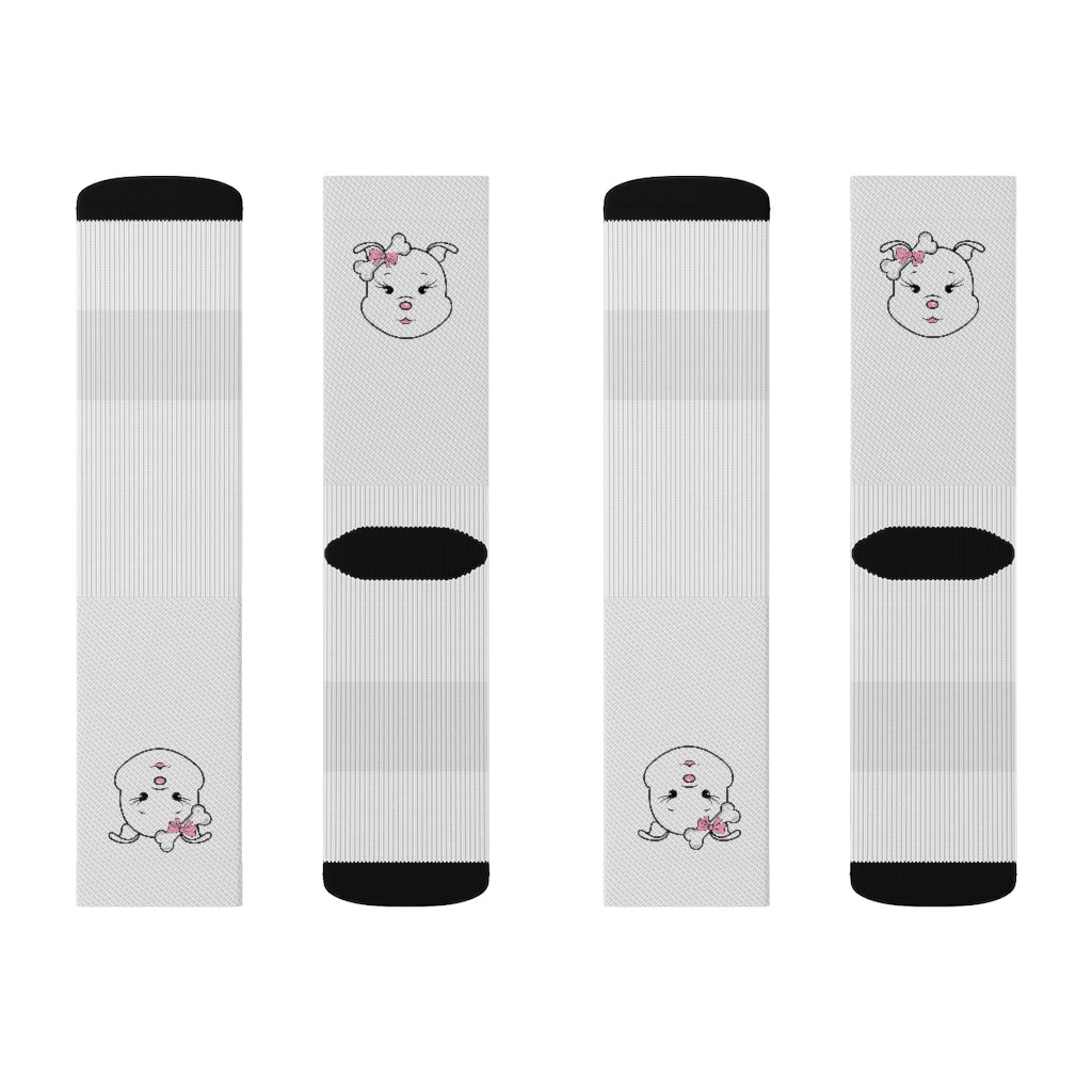 Pink Diamond On Sublimation Socks